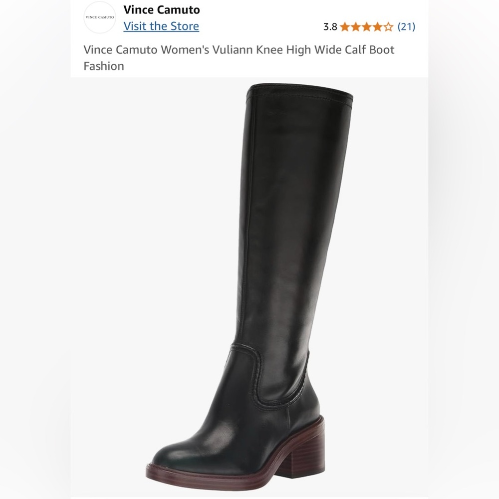 Vince Camuto extra wide calf knee high boots